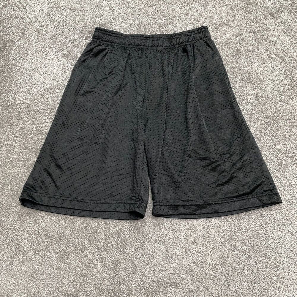 Hill Mesh Classic Active Shorts Boys Kids Medium Black Elastic Waist Athletic
